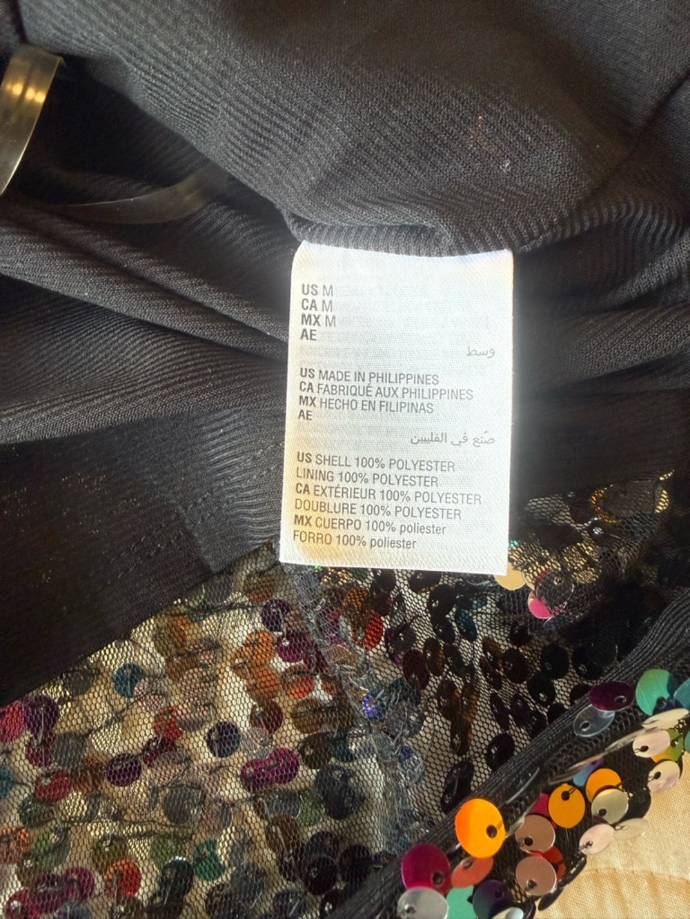 ✨ INC International Concepts Multicolor Sequin Blouse – Size M – EUC ✨ - Picture 6 of 8
